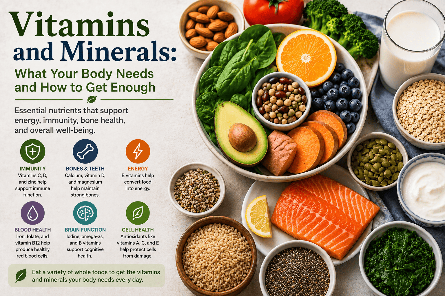 vitamins and minerals